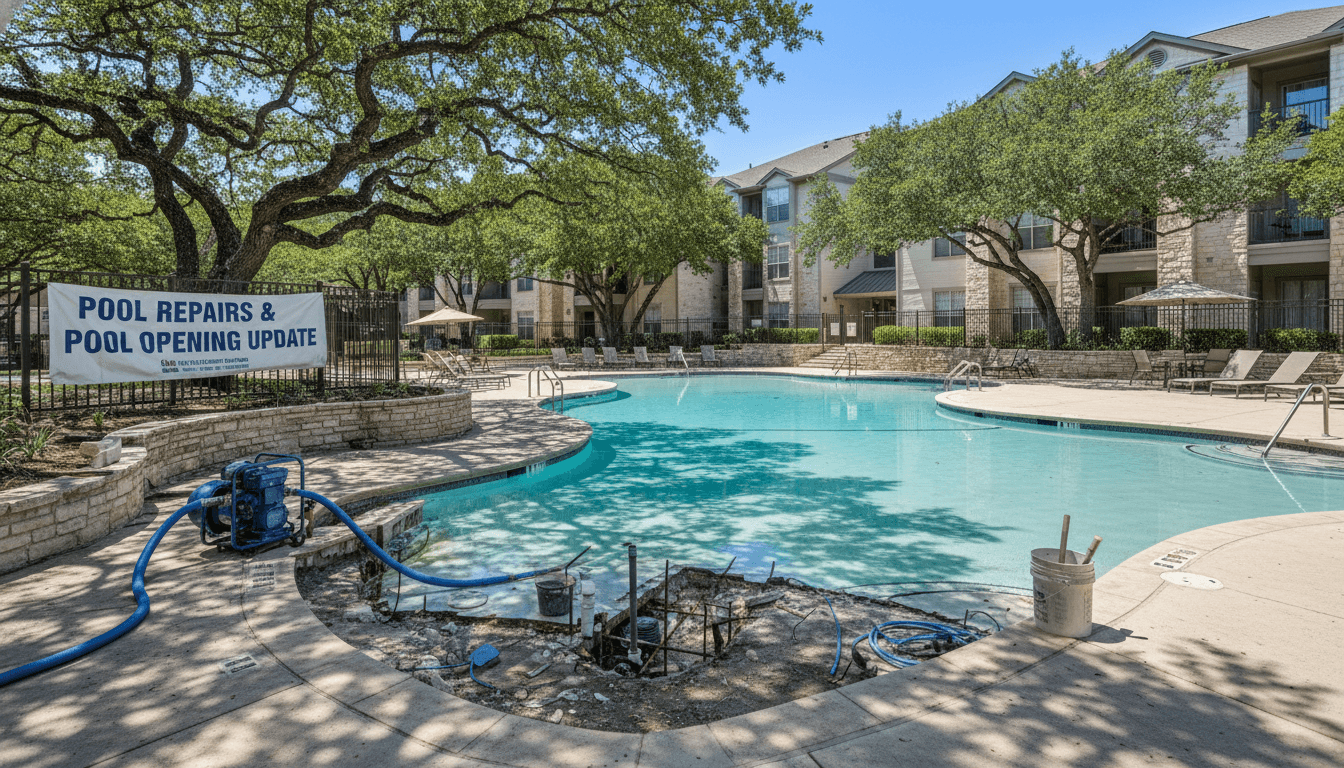 Pool Repairs & Pool Opening Update