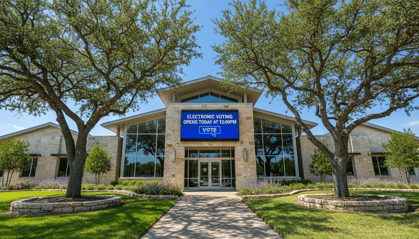 Electronic Voting Opens Today at 12:00PM